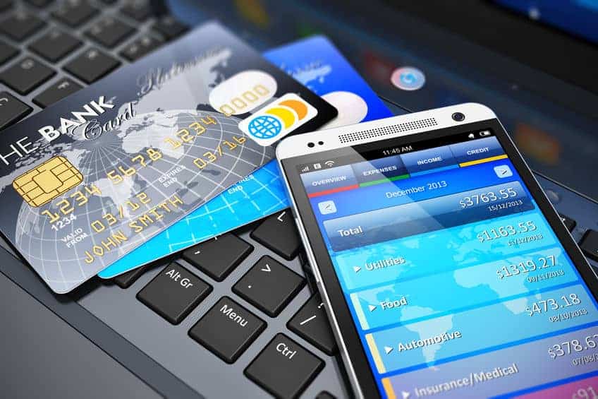 mobile banking with credit cards