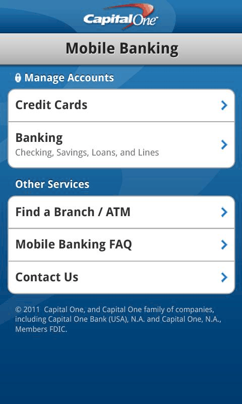 Capital One Mobile Banking