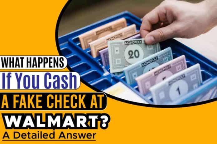 What Happens If You Cash A Fake Check at Walmart