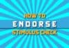 How To Endorse Stimulus Check How To Endorse Stimulus Check
