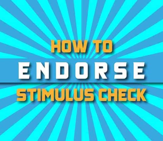 How To Endorse Stimulus Check How To Endorse Stimulus Check